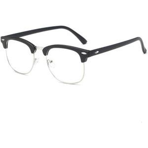 Blue Light Blocking Retro Eyeglasses Frame Anti UV Transparent Lens